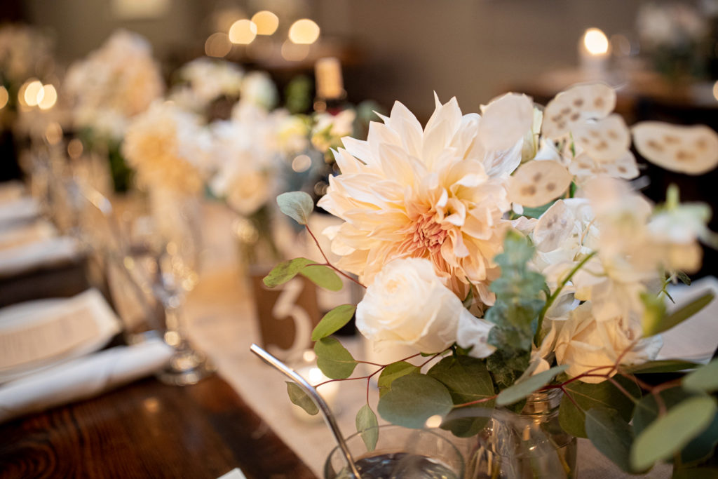russian wedding table setting, Jordan & Daughters floral wedding design, dahlia table flowers fall wedding
